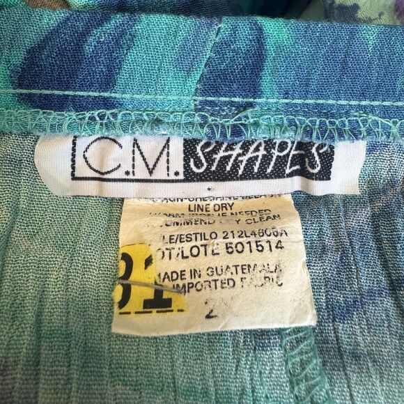 Vintage CM Shapes Midi Maxi Skirt 2X Floral Fairy Whimsical Gypsy Boho Slits - Picture 5 of 7